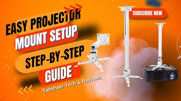 How to Assemble & Mount Universal Projector Ceiling/Wall Stand | Wzatco Neo Setup
