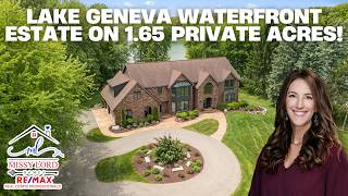 LAKE GENEVA WATERFRONT ESTATE ON 1.65 PRIVATE ACRES! | 808 E Geneva Dr, DeWitt
