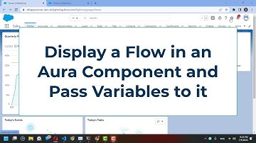 Display a flow in an aura component and pass variables to it in #salesforce
