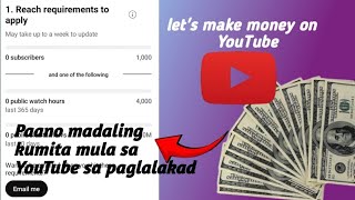 Paano madaling kumita mula sa YouTube sa paglalakad