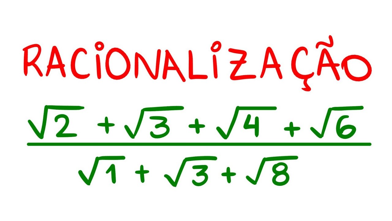Racionalização de Denominadores! Passo a Passo