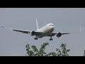 ✈[4K] JAL &amp; ANA B767 3機の着陸 landing @Narita Airport rwy16R(成田空港)