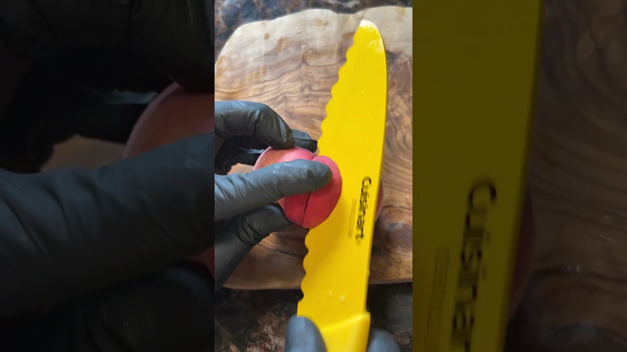 Butchering a Donut Peach 🍩🍑