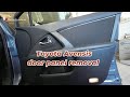 Toyota Avensis  (2009–2018) door panel removal