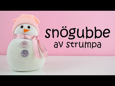 Video: Hur Man Gör En Rolig Snögubbe Av Strumpor Och Spannmål