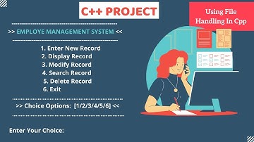 EMPLOYEE MANAGEMENT SYSTEM USING CPP | FILE HANDLING | SOURCE CODE |