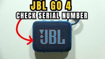 JBL Go 4: Check Serial Number