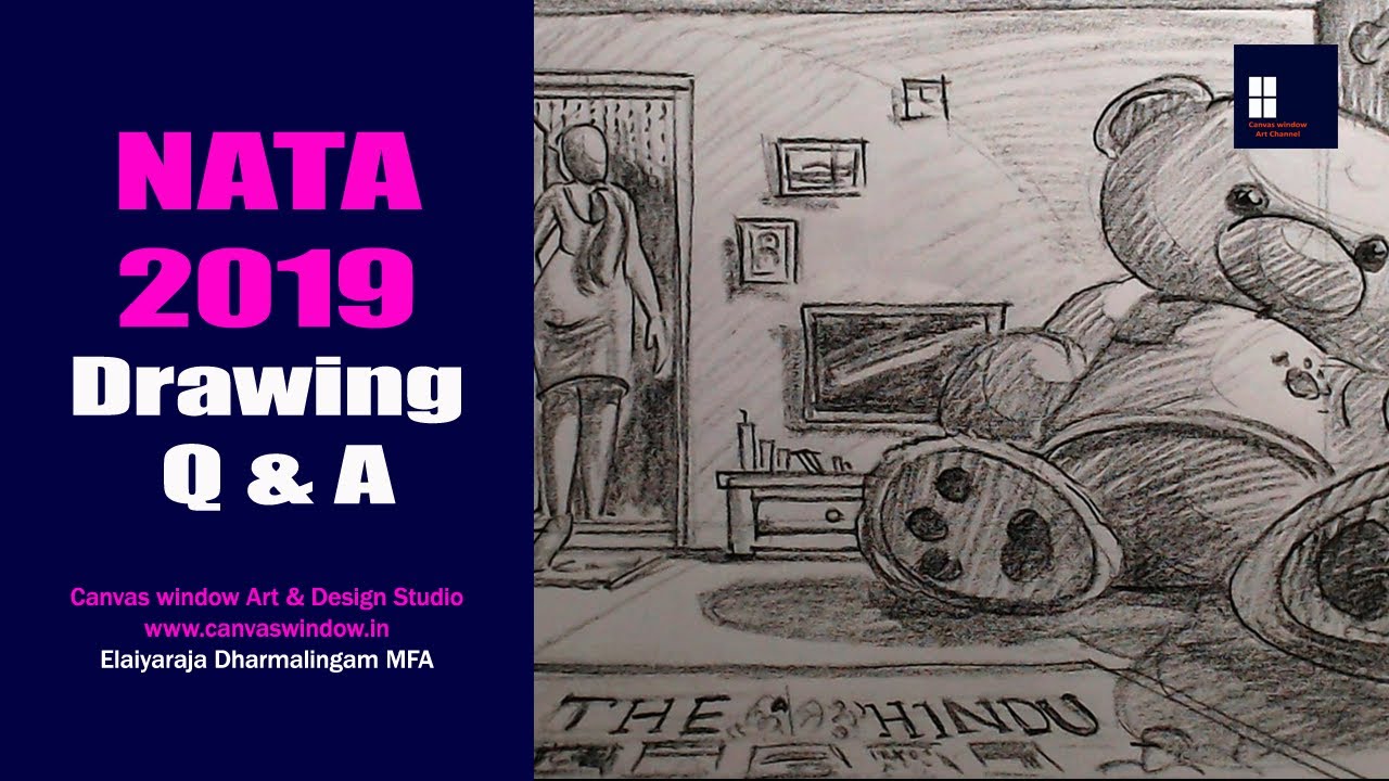 Nata Drawing Q A Canvas Window Nata Coaching Centre Coimbatore Youtube Pencil Shading Techniques Drawings Basic Drawing