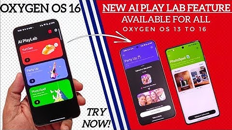 😱 Oxygen OS 16: AI Photo play lab feature for oneplus