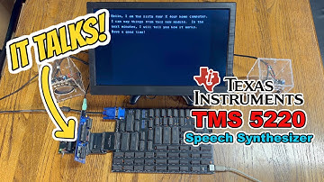 Building a TMS5220 Speech Synthesizer for the Minimal 64x4 Home Computer
