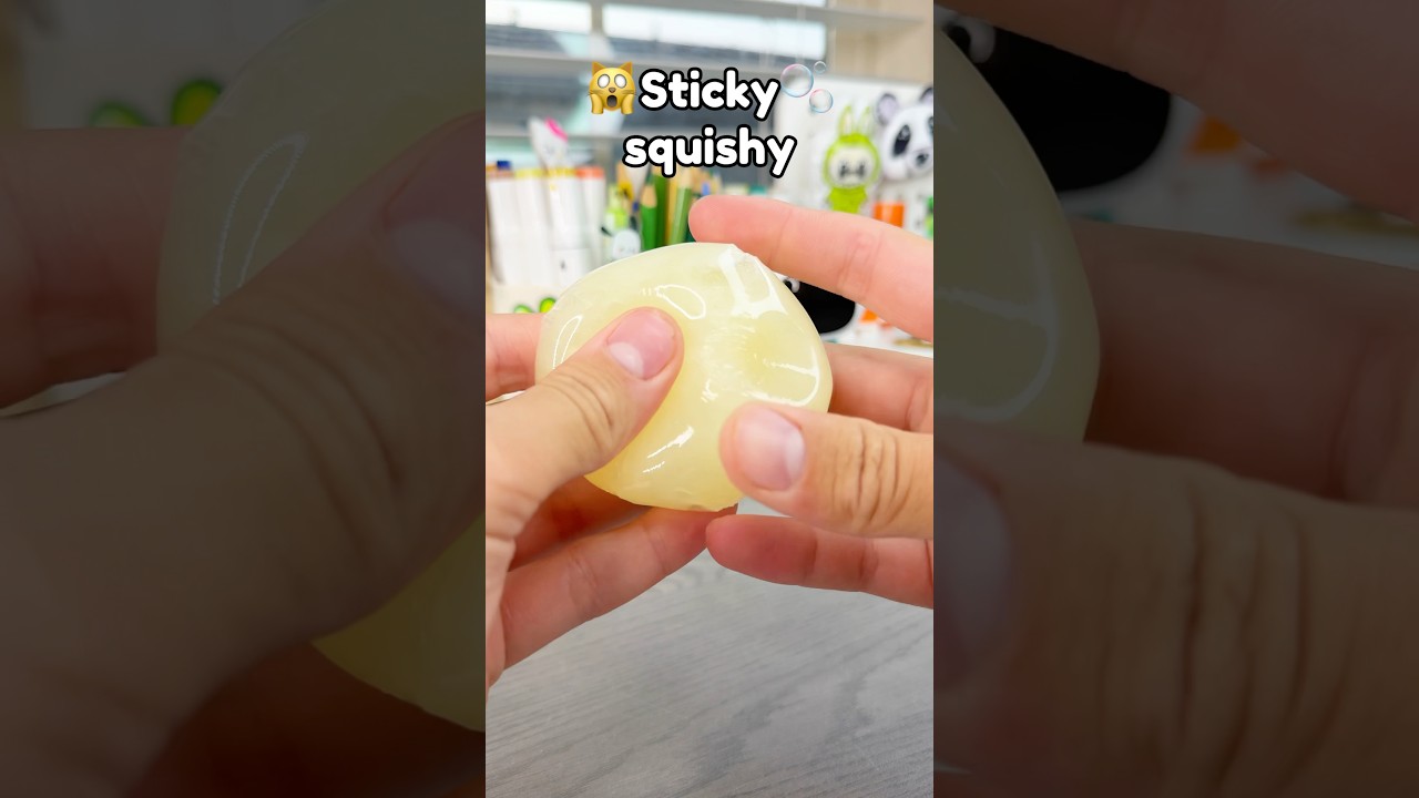 😉DIY sticky squishy🫧￼!? 