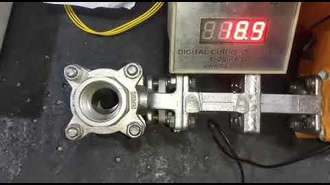 MOD PRO BALL VALVE OPERATED VIDEO THROUGH CURRENT SOURCE 4  20 mA s