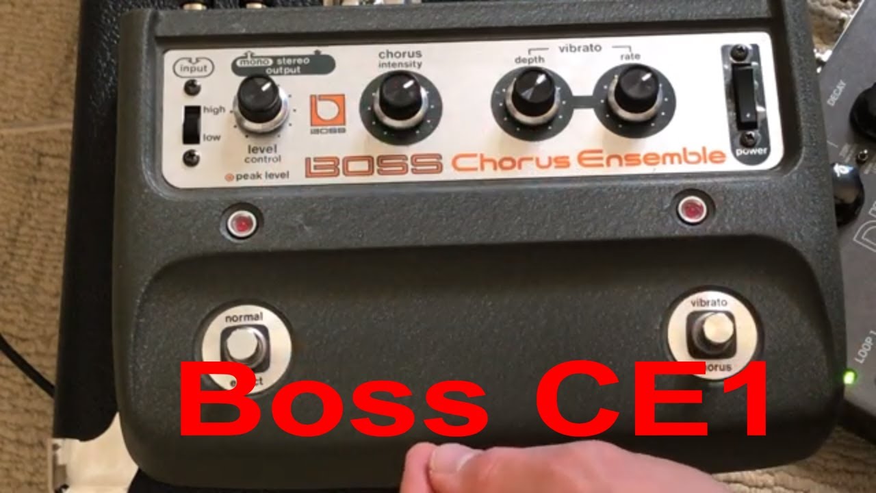 Boss CE1 Lets Demo This Chorus Classic! - YouTube