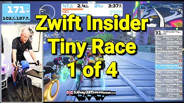 Zwift Insider Tiny Race 1 of 4 - The hardest hour in Zwift Racing?