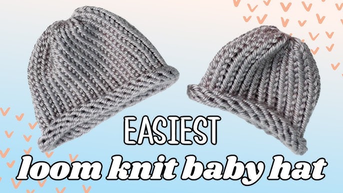 How to loom knit a hat (super easy for beginners) DIY TUTORIAL