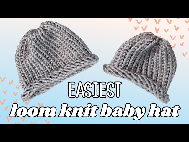 How to loom knit a hat (super easy for beginners) DIY TUTORIAL