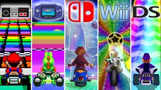 Mario Kart Series - All Rainbow Road Courses (1991-2023) HD