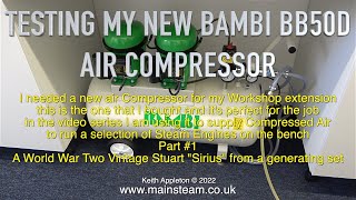 TESTING A BAMBI BB50D AIR COMPRESSOR - PART #1