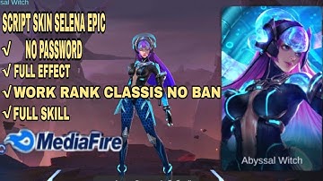 Script skin Selena Epic No password work rank & classis Patch Beatrix