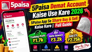 5Paisa Demat Account Kaise Use Kare 2026 | 5Paisa App Se Share Buy & Sell Kaise Kare | Full Guide screenshot 2