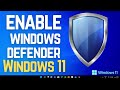 How to Enable Windows Defender in Windows 11 |Turn On Microsoft Defender Antivirus Easily guide