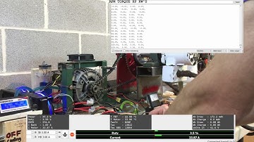 Dyno test Torque and Hp output from a converted alternator to motor