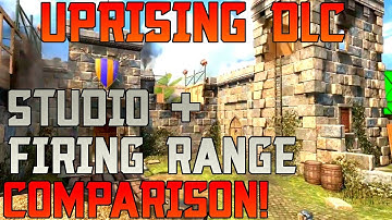 Black Ops 2 Uprising Reveal - Studio / Firing Range comparison!