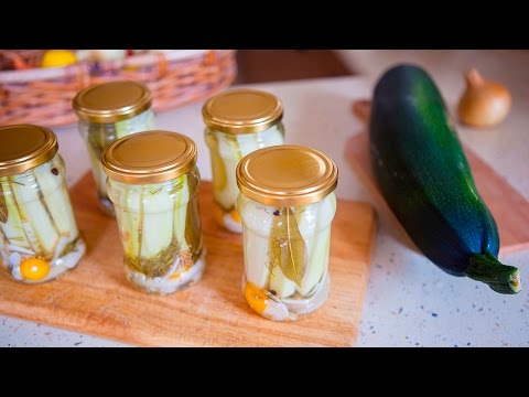 Zucchini einlegen, Zucchini verwerten Video. 