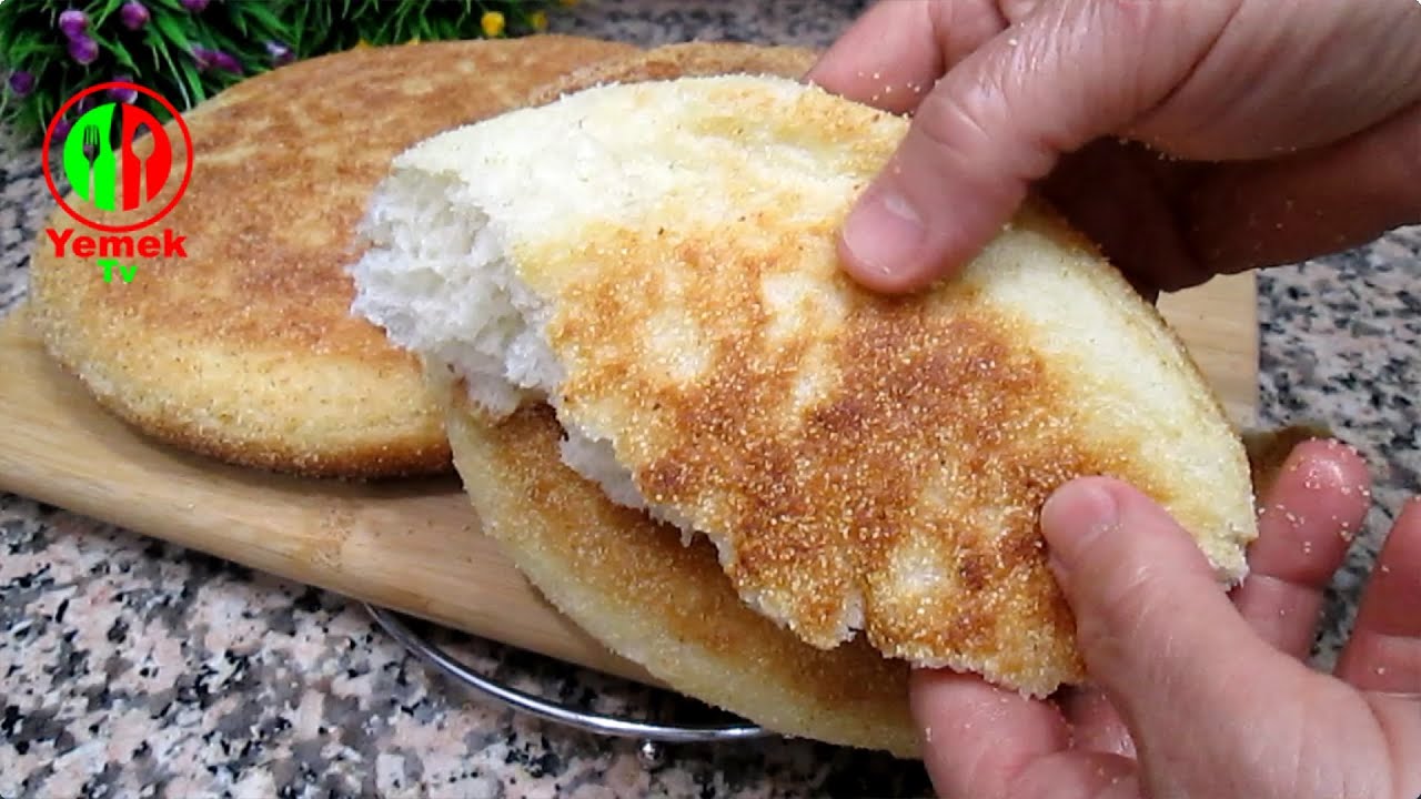 Готово за 5 минут! Нет духовки! Без дрожжей, мягкий, как хлопок. Хлеб из манной крупы на сковороде