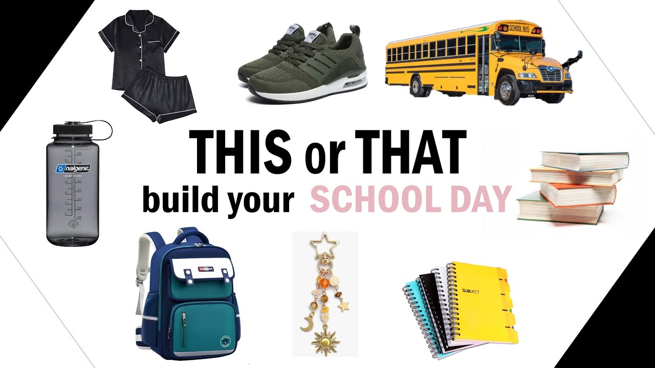 Build Your Dream School Day🎒📚✏ | THIS or THAT