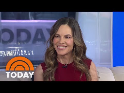 Hilary Swank talks new film, late father, story behind twins names