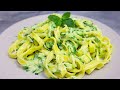 Pasta mit zucchini. Nur ein paar Minuten und das Abendessen ist fertig # 141