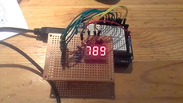 7 segment display driven directly by arduino