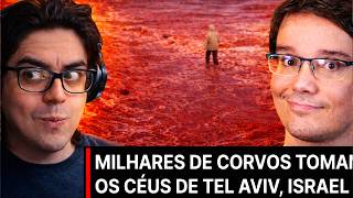 SINAIS DO APOCALIPSE CÉU VERMELHO, CORVOS E CHUVA DE SANGUE! - Brenusu Reage