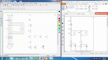 Mô phỏng , mạch đảo  chiều quay , động cơ 3 pha, trên CADe_Simu