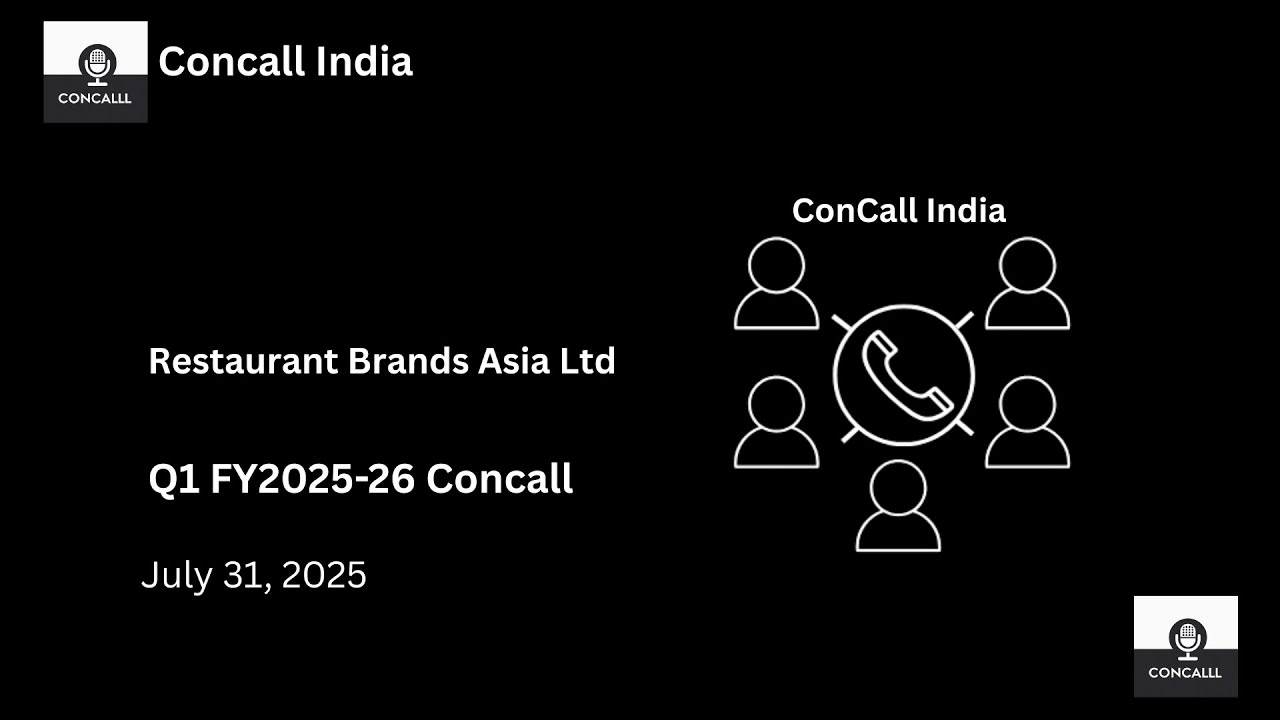 Restaurant Brands Asia (Burger King)  Ltd Q1 FY 2025-26 Concall