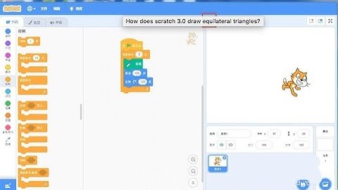 how to do triangle in scratch 3