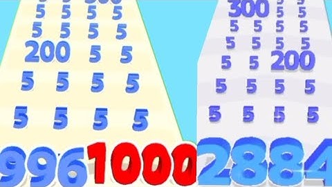 9 Minutes Addtional Satisfying Math Games - Number Master Vs Numbers Run | All Levels