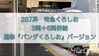 287系　特急くろしお　増結パンダくろしお