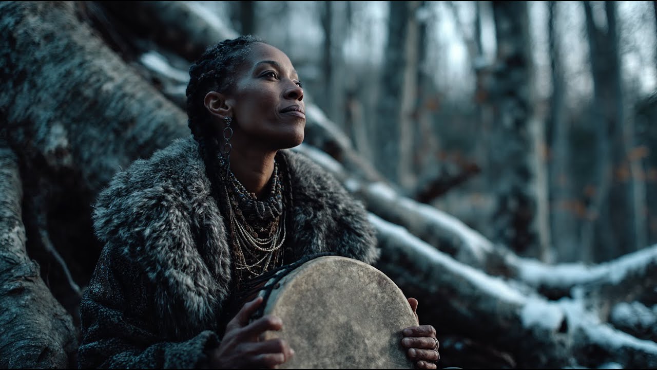 🏔️ Продолжение зимнего заземления | Медленные африканские барабаны для спокойной концентрации