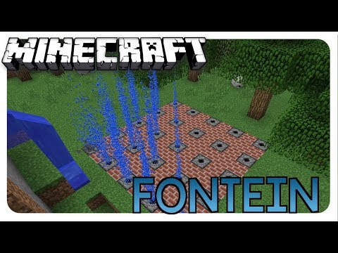 Hoe maak je een FONTEIN die UIT DE GROND KOMT??! - Minecraft command block tutorial