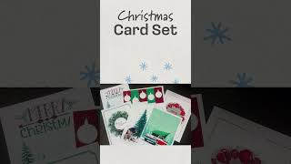 Festive Christmas Card Set: Perfect for the Holiday Season. #Christmascards #holidaycards