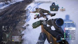 Double kill on tank with Panzerfaust (Battlefield 5: Firestorm)