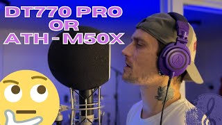 Beyerdynamic DT770 PRO 80 ohm / Audio - Technica ATH - m50x Comparison / Pros And Cons