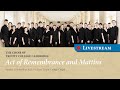 Act of Remembrance and Mattins - Sunday 12 November 2023 - from Trinity College Chapel