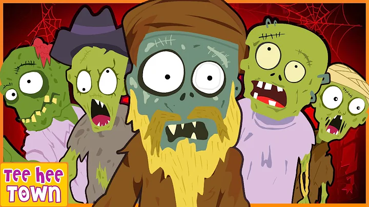 Five Scary Zombies | Spooky Nursery Rhymes for Kid...