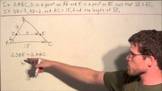 Proportions in Similar Triangles - Geometry