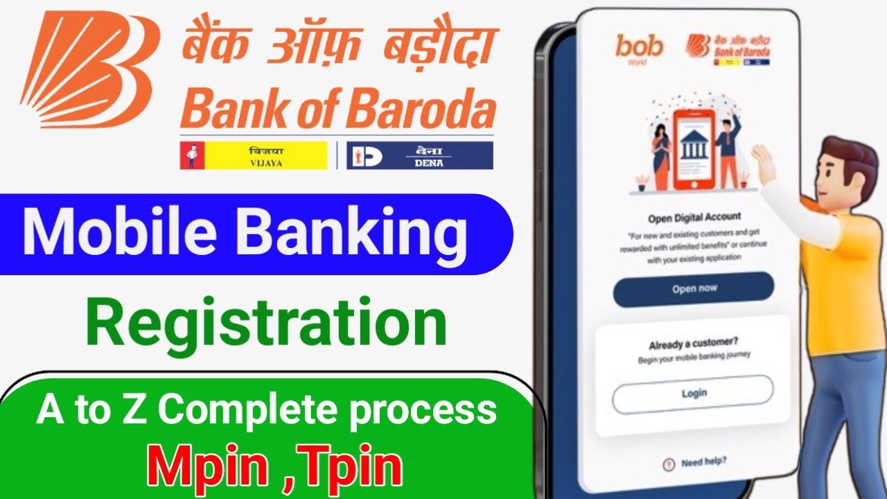 BOB World Registration Kaise Kare | Bank Of Baroda Mobile Banking ...