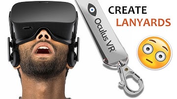Custom printed lanyards online - How to design an Oculus lanyard