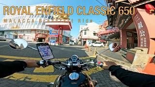 Malacca Breakfast Ride with Royal Enfield Classic 650 | POV | Pure Sound